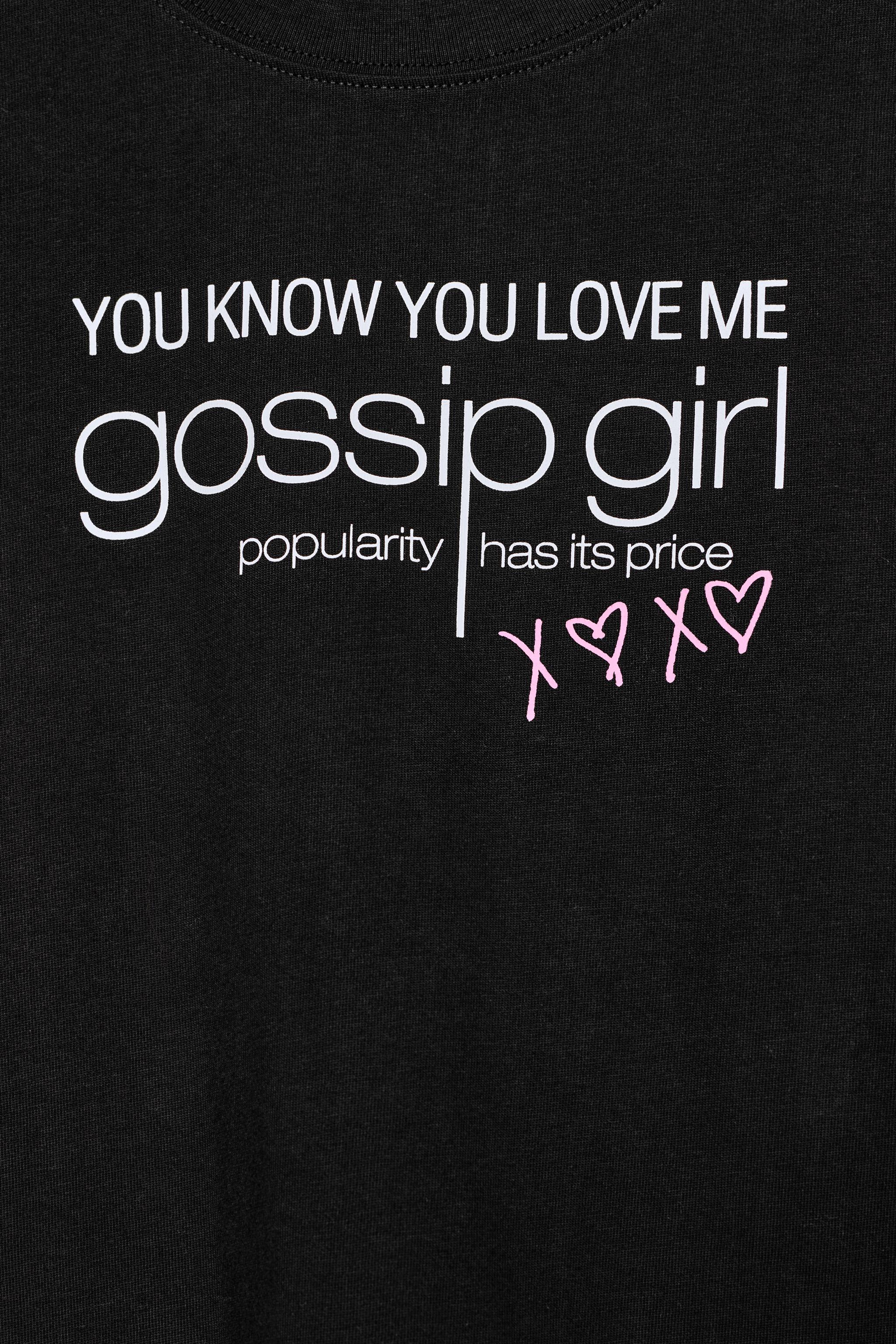 T-SHIRT GOSSIP GIRL™ MANCHES COURTES